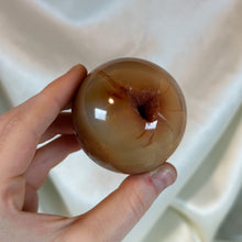 Load image into Gallery viewer, Druzy Carnelian Sphere (10oz)