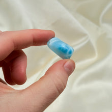 Load image into Gallery viewer, Top Quality Larimar Tumble with Amazing Chatoyancy B