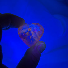 Load image into Gallery viewer, UV Reactive Phantom Amethyst Heart Carving D