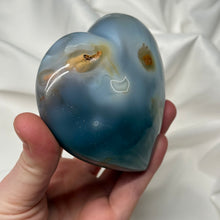 Load image into Gallery viewer, Overgrowth Moss Agate Heart Carving (15oz)