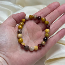 Load image into Gallery viewer, Mookaite Jasper Stretch Bracelets size 6.5