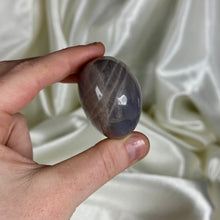 Load image into Gallery viewer, Deep Smoky Purple-Blue Rose Quartz Palmstone