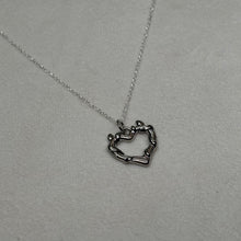 Load image into Gallery viewer, Sterling Silver Devil Heart Necklace