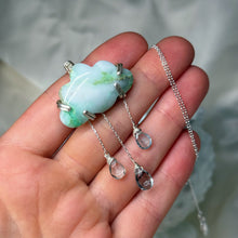 Load image into Gallery viewer, Sterling Silver Chrysoprase Rainy Day Necklace