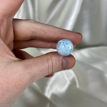 Load image into Gallery viewer, Turtle-back Pattern Chatoyant Larimar Sphere B