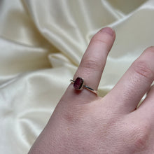 Load image into Gallery viewer, Sz 6 Sterling Silver Raw Watermelon Tourmaline Ring C