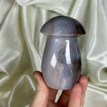 Load image into Gallery viewer, XL Pastel Sea Jasper Mushroom Carving A