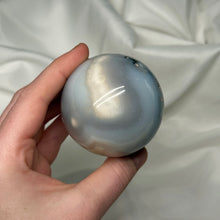 Load image into Gallery viewer, Astral Dendritic Opal x Banded Agate Sphere