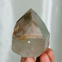Load image into Gallery viewer, Lithium x Chlorite Quartz Partially Polished Tower H
