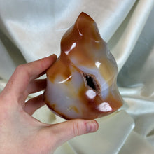 Load image into Gallery viewer, Druzy Carnelian Flame (1.5lb)