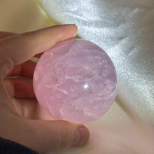 Load image into Gallery viewer, 11.7oz Star Rose Quartz Sphere
