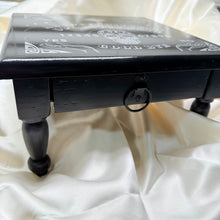 Load image into Gallery viewer, Ouija Style Side Table with Drawer