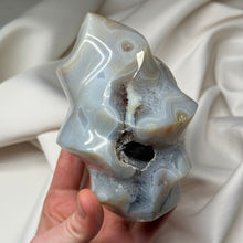 Load image into Gallery viewer, 1lb14oz Pastel Orca Agate Flame with Cave and Wild Banding/Parallax Effect