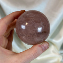 Load image into Gallery viewer, Smoky Star Rose Quartz Sphere (11.7oz)