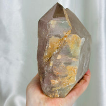 Load image into Gallery viewer, XXL Lithium x Chlorite Quartz Elestial “Castle” (4lb 1.8oz)