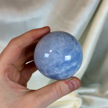Load image into Gallery viewer, Blue Calcite Sphere A (10oz)