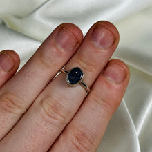 Load image into Gallery viewer, Size 4 Sterling Silver Druzy Agate Geode Ring B