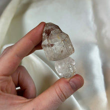 Load image into Gallery viewer, Quartz Skull Tower Carving with 2 Moving Enhydros A