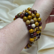 Load image into Gallery viewer, Mookaite Jasper Stretch Bracelets size 6.5
