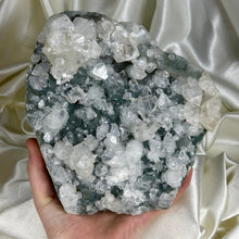 Load image into Gallery viewer, XXL Gemmy Apophyllite on Druzy Chalcedony Freeform