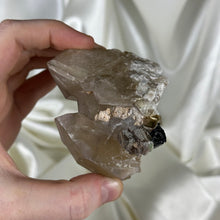Load image into Gallery viewer, Unpolished 7.2oz Raw Honey Citrine Cluster with Green Tourmaline and Golden Mica
