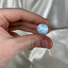 Load image into Gallery viewer, Turtle-back Pattern Chatoyant Larimar Sphere B