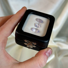 Load image into Gallery viewer, Lavender Moon Quartz Facet Trio in Gem Case