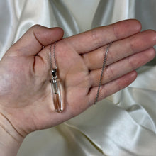 Load image into Gallery viewer, Sterling Silver AAA Clear Quartz with Blue Ombre Tourmaline Pendant