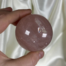 Load image into Gallery viewer, 7.6oz Star Rose Quartz Sphere