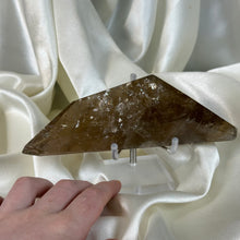 Load image into Gallery viewer, XL 1lb Natural Cognac Citrine Freeform with Rainbows on Stand
