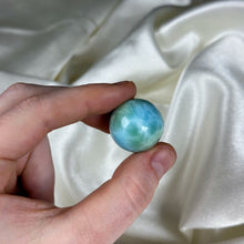 Load image into Gallery viewer, Sea Green-Blue Larimar Sphere