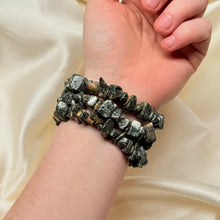 Load image into Gallery viewer, Bluestone aka Preseli Spotted Dolerite Stretch Bracelets from Wales (approx 6.5” fit)
