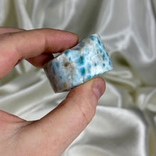 Load image into Gallery viewer, Half Polished Larimar Freeform