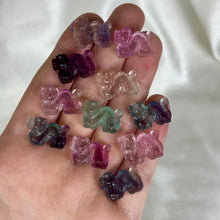 Load image into Gallery viewer, Rainbow Fluorite Dragon Carvings