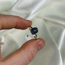 Load image into Gallery viewer, Size 4 Sterling Silver Druzy Agate Geode Ring B