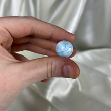 Load image into Gallery viewer, Turtle-back Pattern Chatoyant Larimar Sphere B