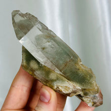 Load image into Gallery viewer, Large Himalayan Quartz Point with Garden Quartz and Chlorite Phantom