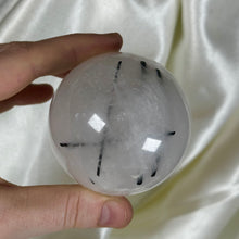 Load image into Gallery viewer, Tourmaline in Quartz Sphere