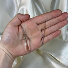 Load image into Gallery viewer, Sterling Silver AAA Clear Quartz with Watermelon Tourmaline Pendant
