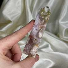 Load image into Gallery viewer, Amethyst x Flower Agate Tower B
