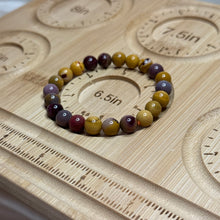 Load image into Gallery viewer, Mookaite Jasper Stretch Bracelets size 6.5