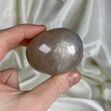 Load image into Gallery viewer, Shimmery Muted Blue Rose Quartz Palmstone