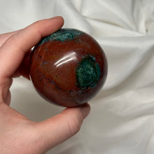 Load image into Gallery viewer, Blood Moon Sea Jasper Sphere (13oz)