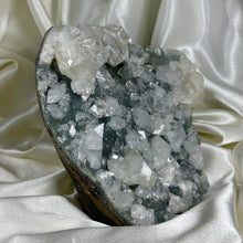 Load image into Gallery viewer, XXL Gemmy Apophyllite on Druzy Chalcedony Freeform