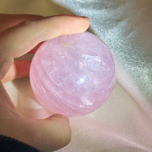 Load image into Gallery viewer, 11.7oz Star Rose Quartz Sphere