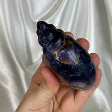 Load image into Gallery viewer, B-Grade Large Rainbow Fluorite Shell Carving C
