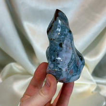 Load image into Gallery viewer, Baby Blue Sea Jasper Flame (9oz)
