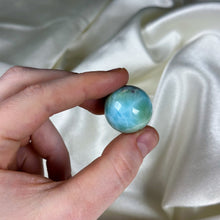 Load image into Gallery viewer, Sea Green-Blue Larimar Sphere
