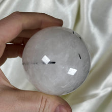 Load image into Gallery viewer, Tourmaline in Quartz Sphere