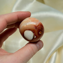 Load image into Gallery viewer, Carnelian Palmstone with Orca Agate B